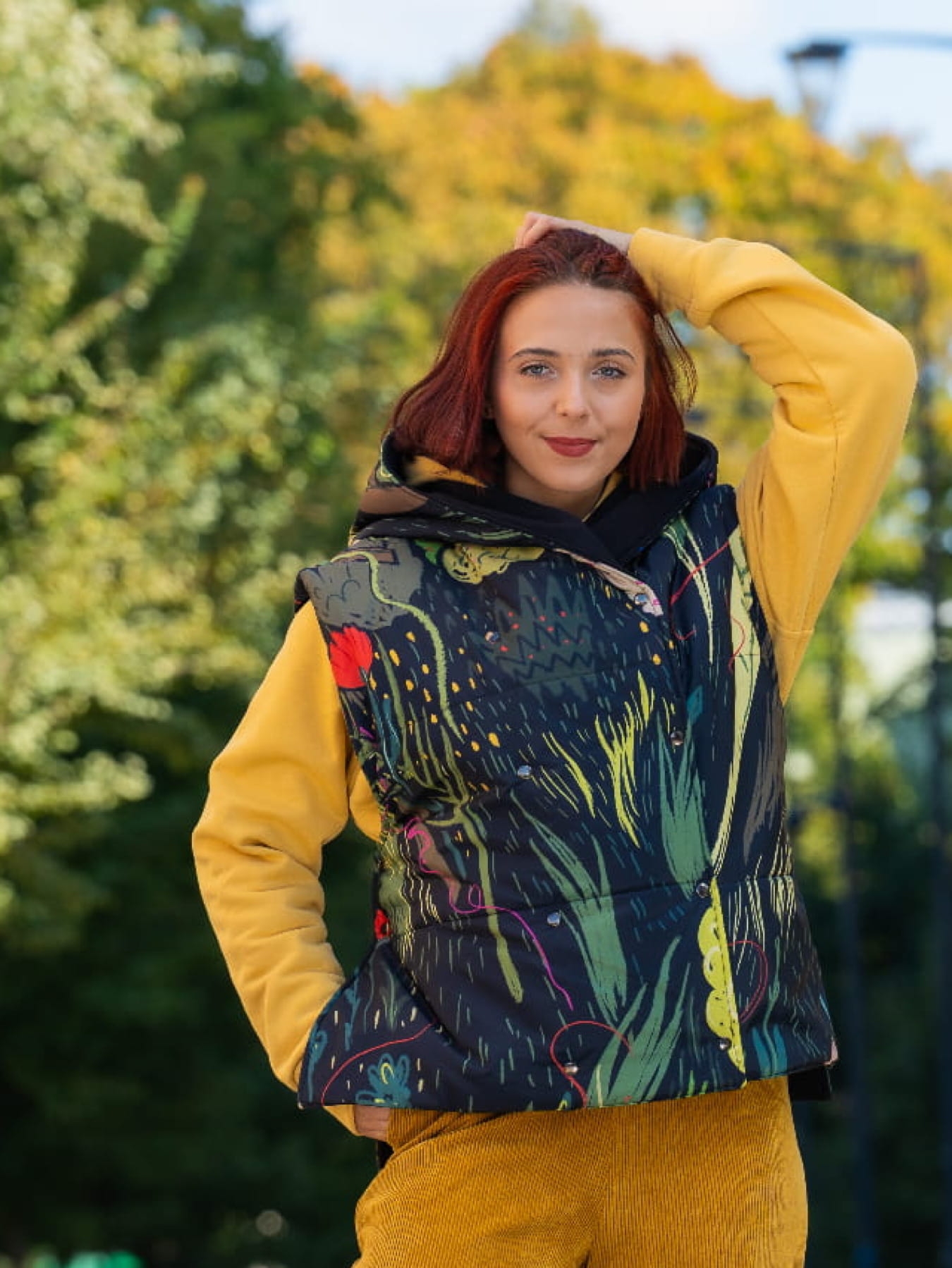 KAMIZELKA KRÓTKA FLORA