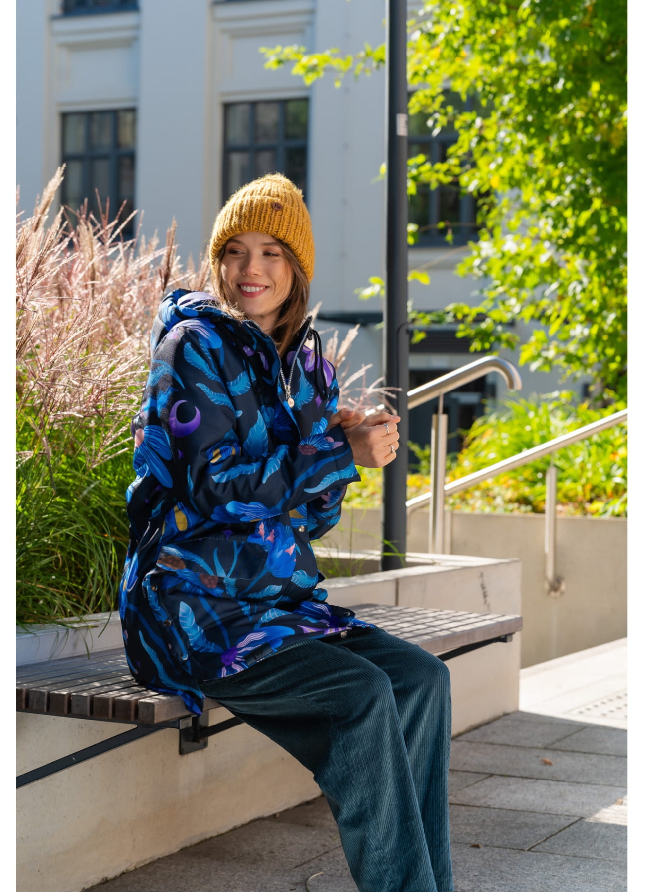 KURTKA OCIEPLANA BLUE GARDEN