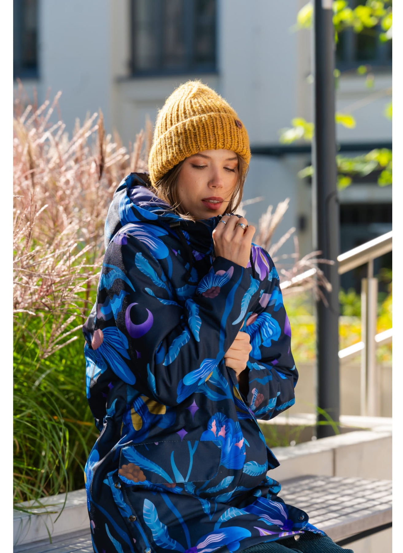 KURTKA OCIEPLANA BLUE GARDEN