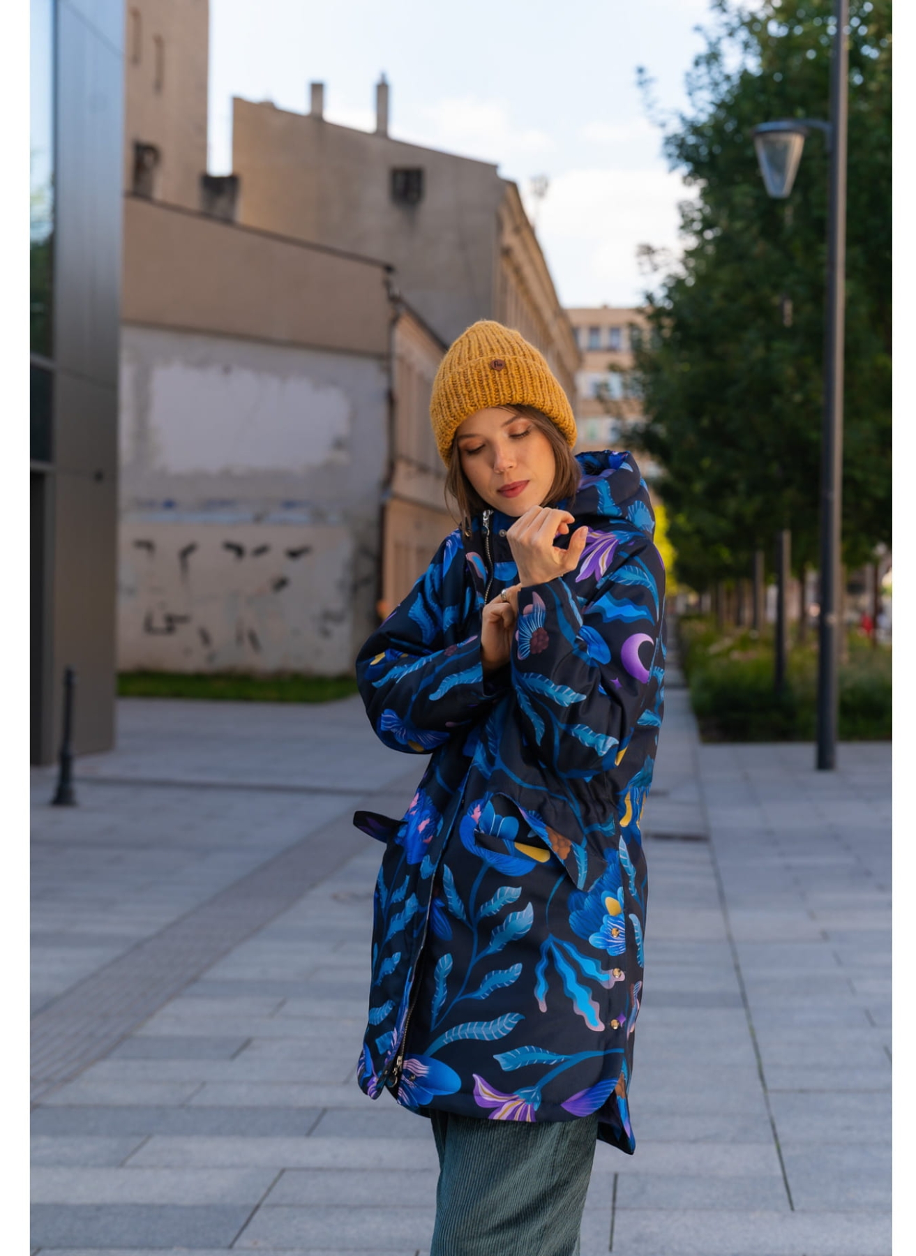 KURTKA OCIEPLANA BLUE GARDEN