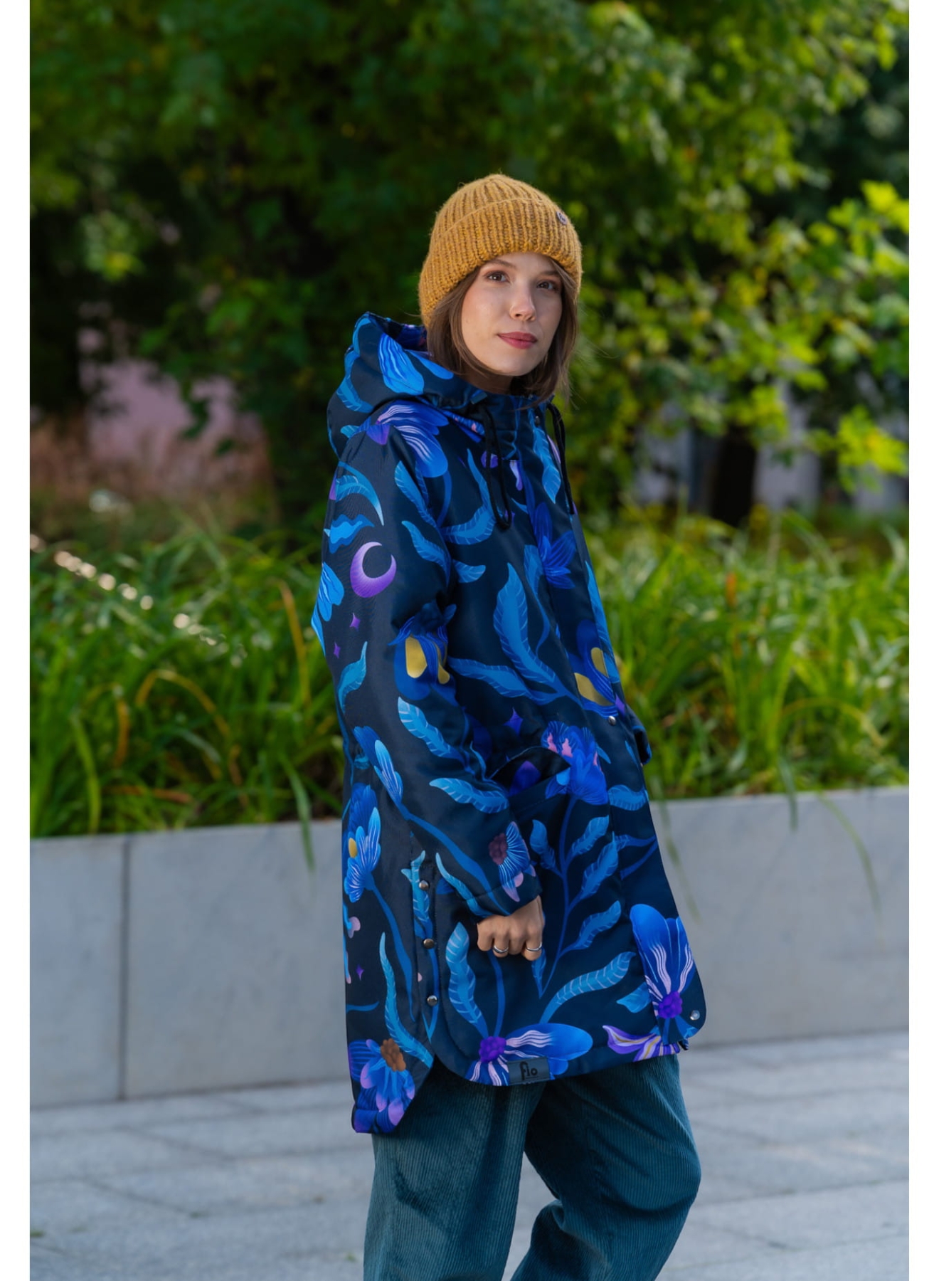 KURTKA OCIEPLANA BLUE GARDEN