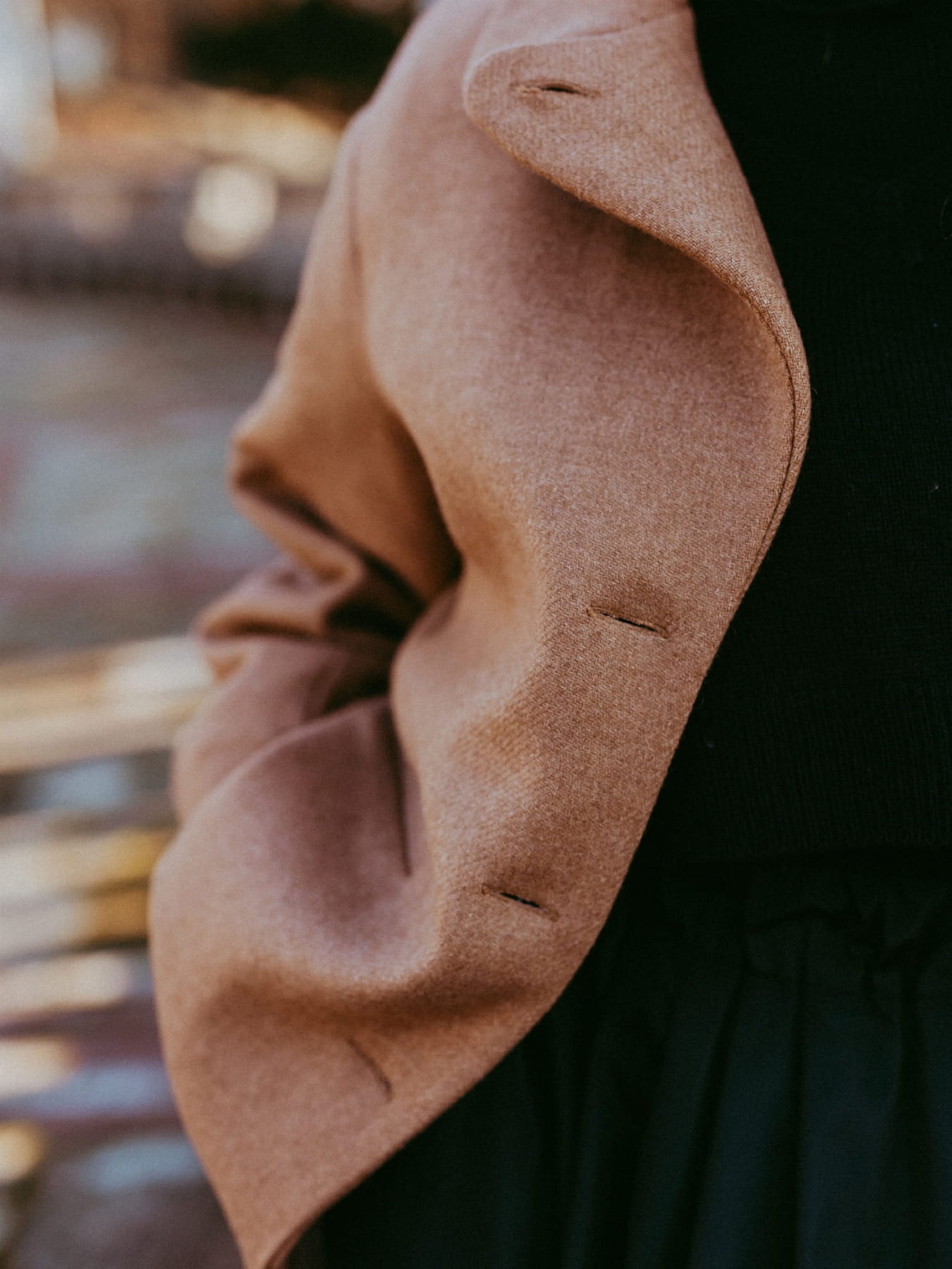 Kurtka wełniana TINITA -Camello