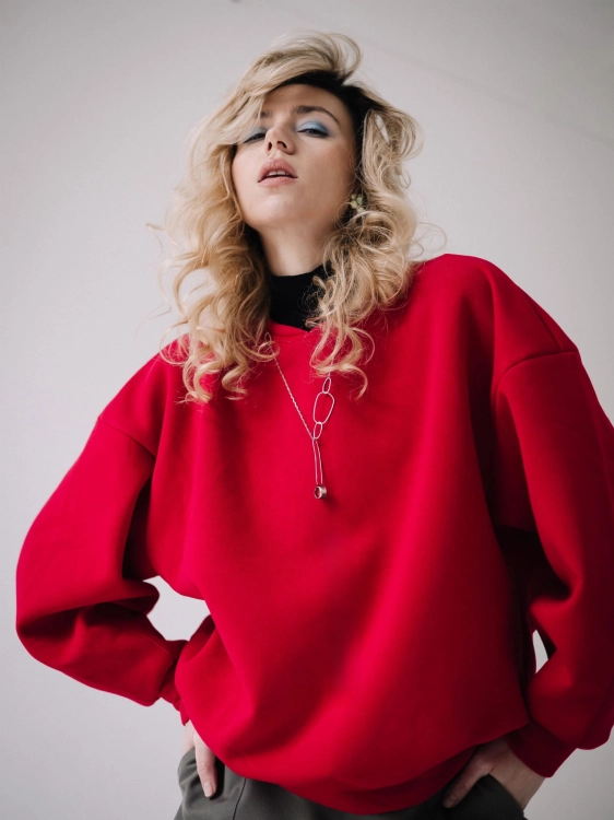 BLUZA KARMIN