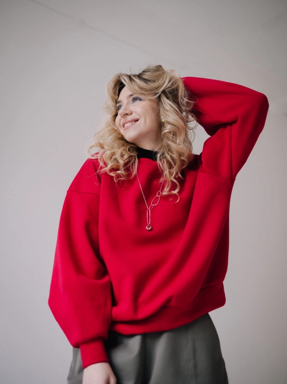 BLUZA KARMIN