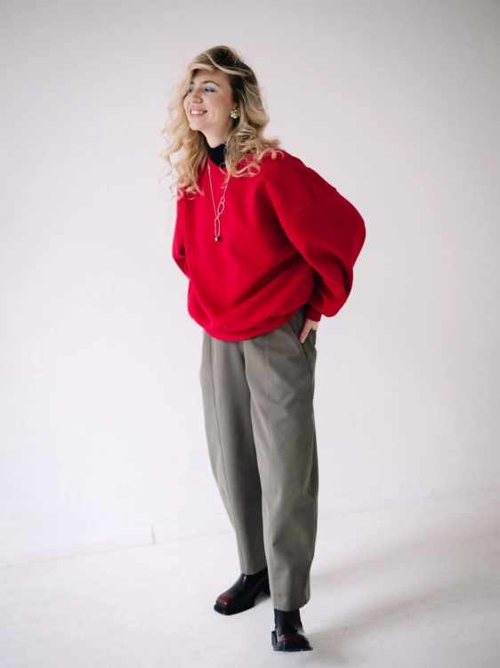 BLUZA KARMIN