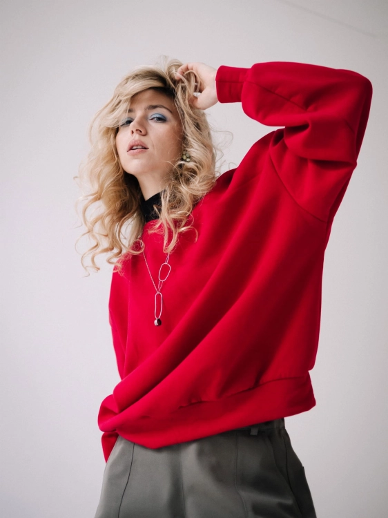 BLUZA KARMIN