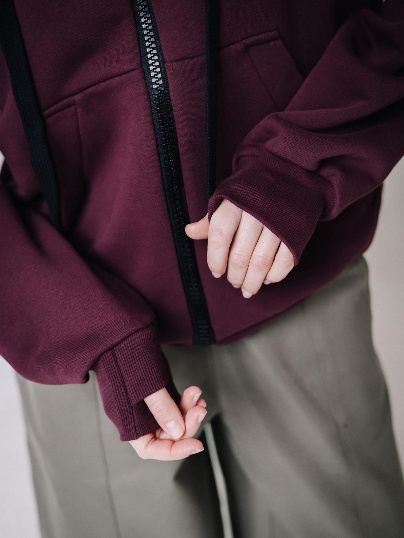 BLUZA BORDEAUX FLORA HOODIE