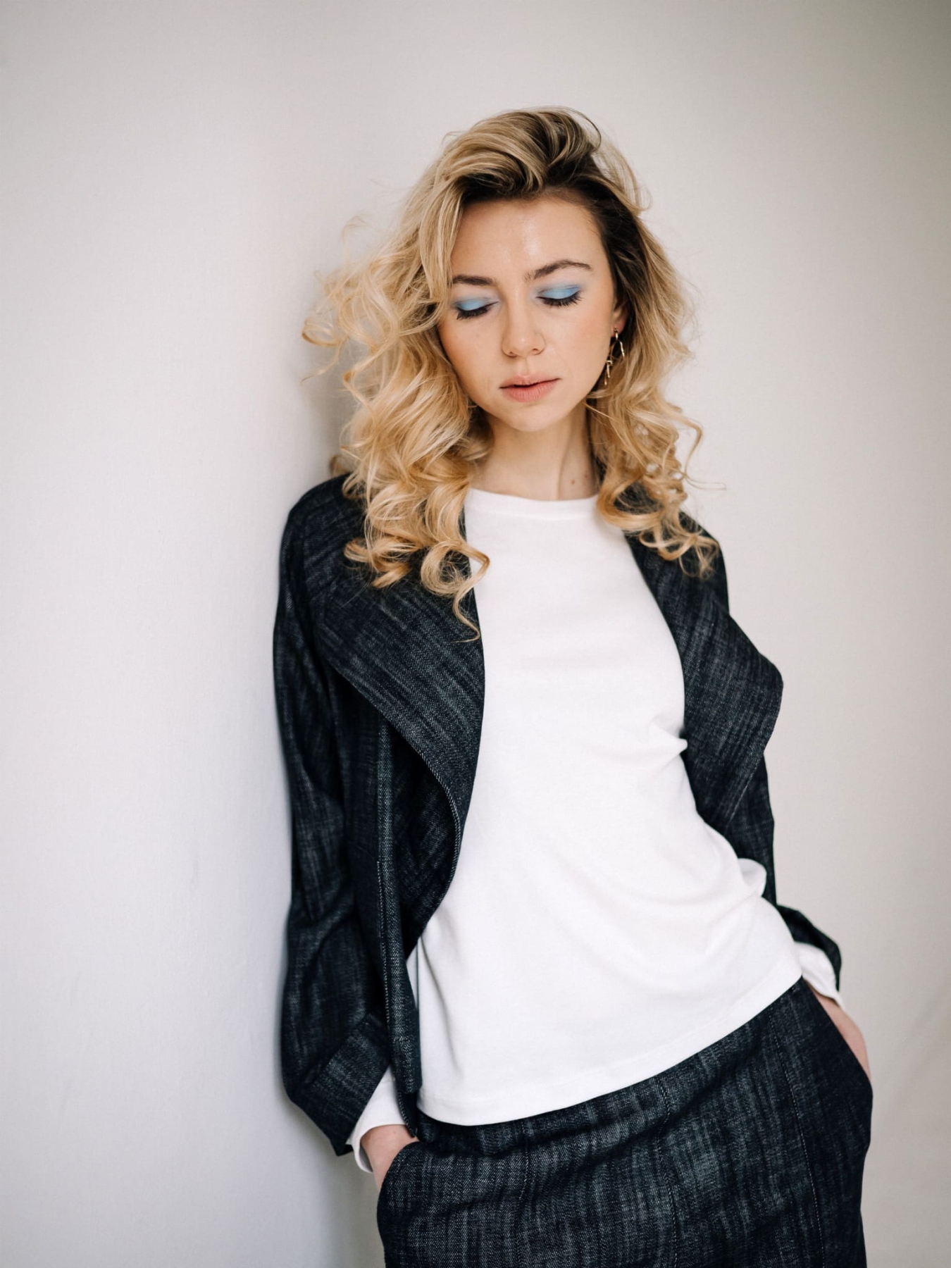 KIMONO — BLACK DENIM