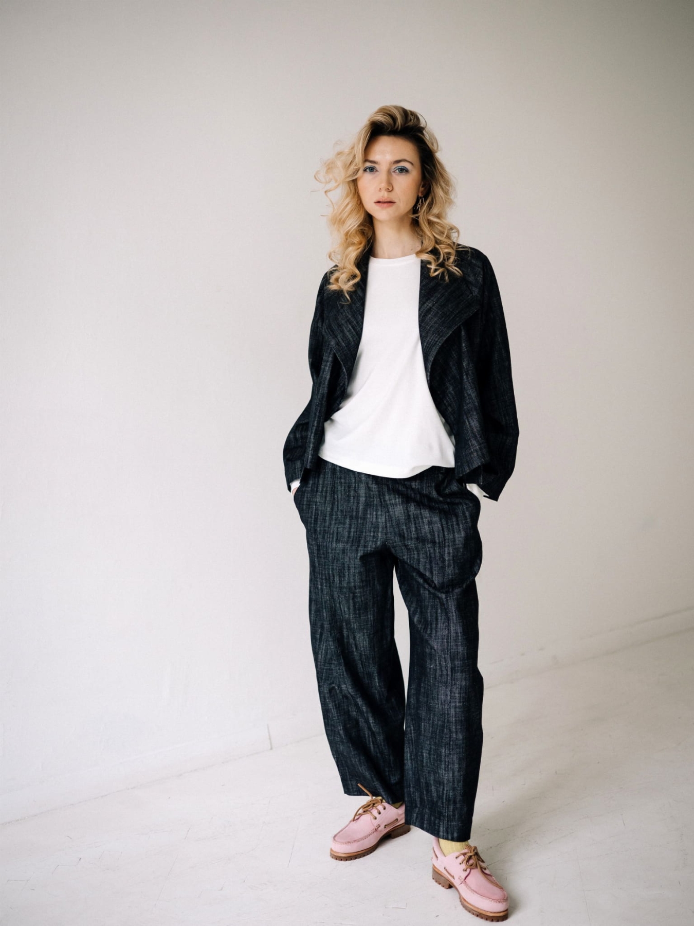 KIMONO — BLACK DENIM