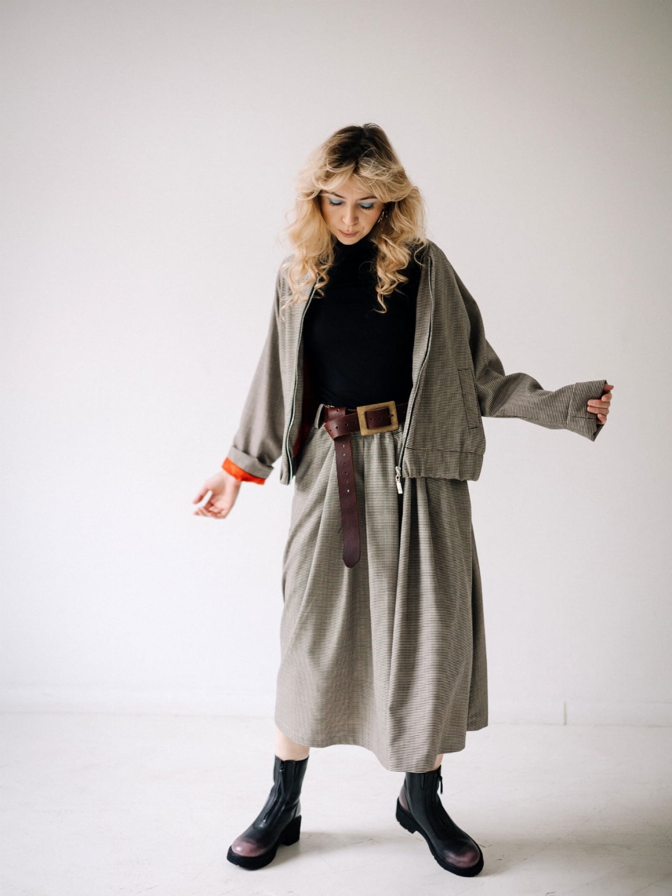 SPÓDNICA PEPITA CLASSIC