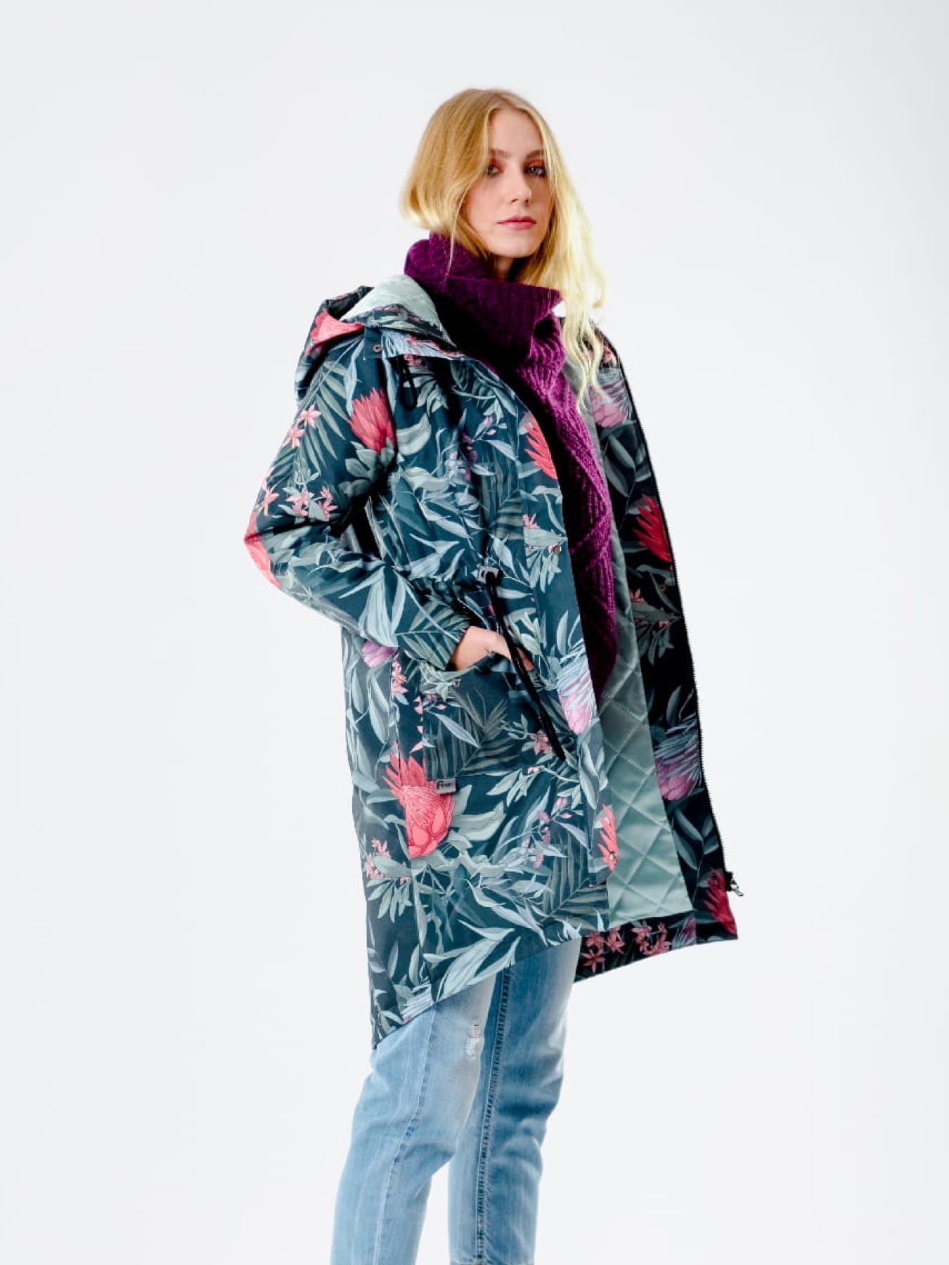 Kurtka Fio zimowa - Flowers