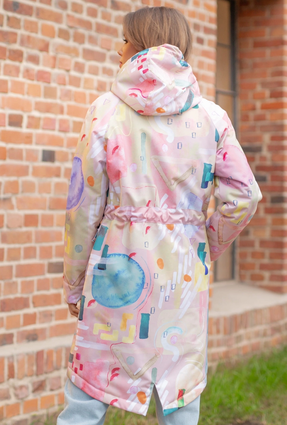 Kurtka parka zimowa - pastel