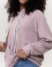 Oversize’owa bluza kangurka Nuvola w kolorze pudrowego różu z pastelowymi troczkami Pracownia FIO