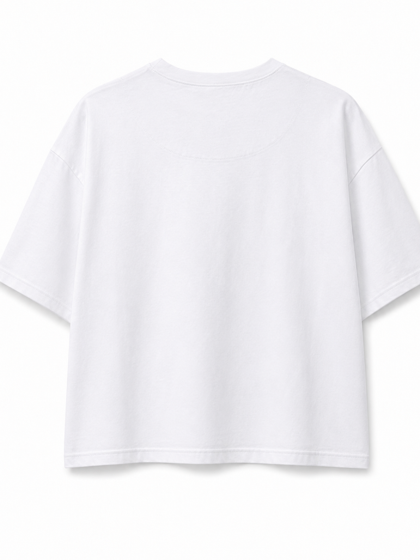 Biały T-SHIRT ANTS ze 100% bawełny z autorskim nadrukiem dwóch czarnych mrówek i czerwonej kropki na przodzie