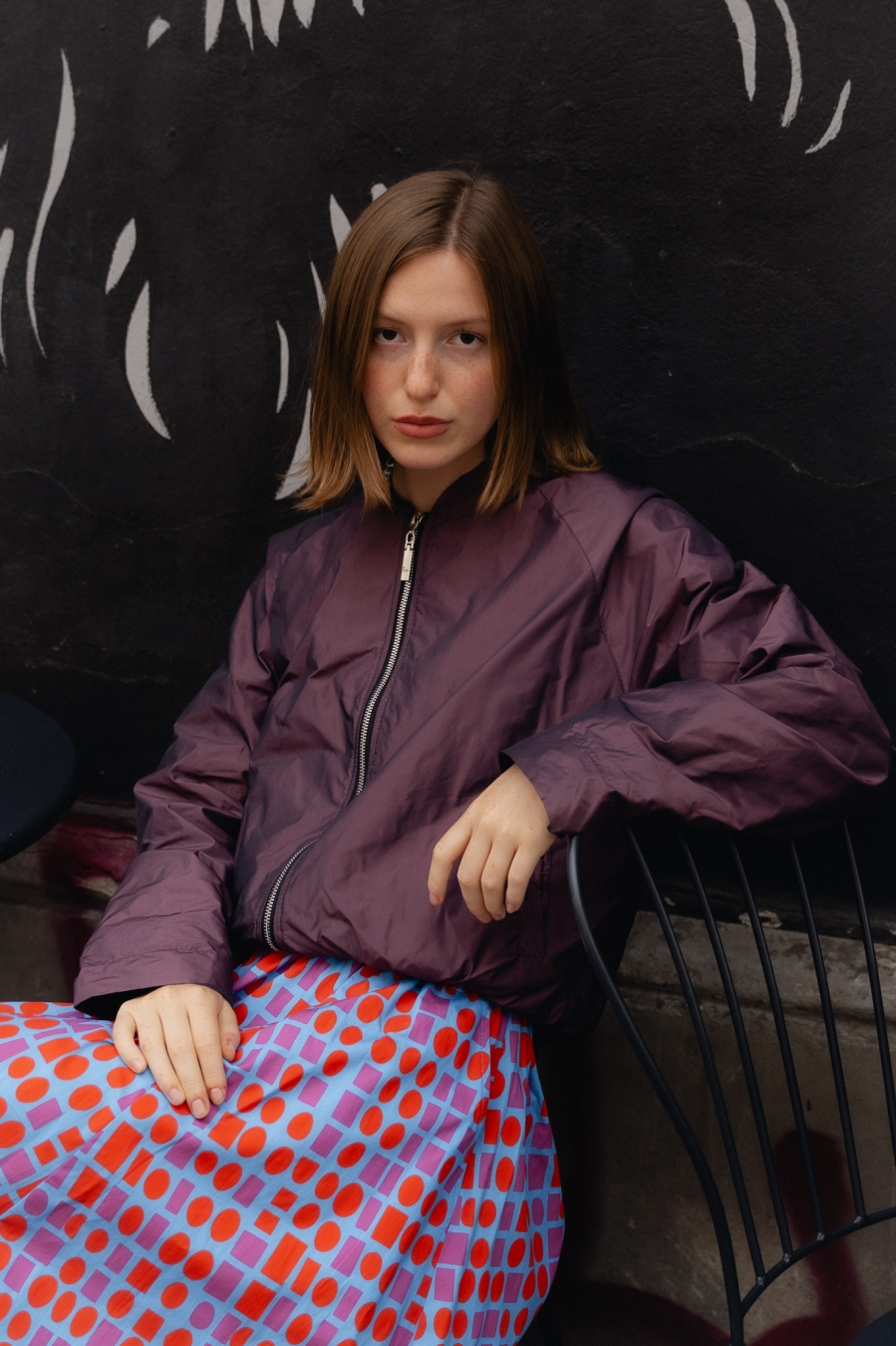 BOMBERKA MIO PLUM z tafty memory Pracownia FIO
