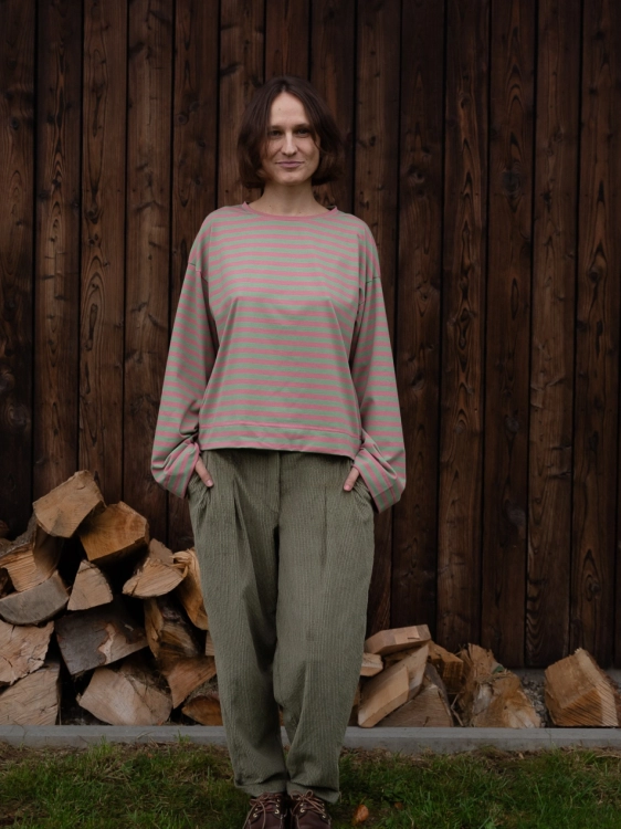 BLUZKA VIDA vanilla bawełniana oversize Pracownia FIO