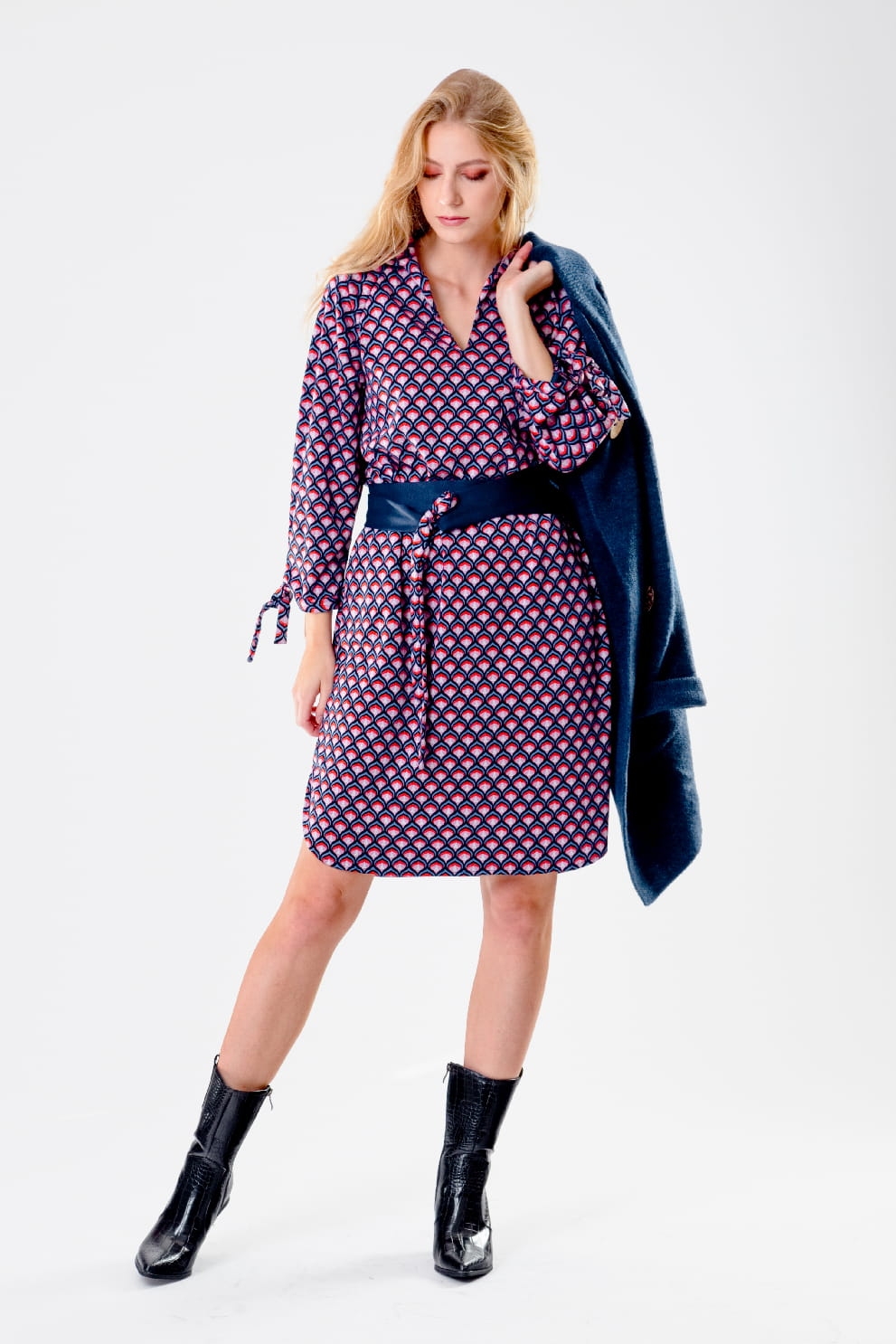 Sukienka szmizjerka FIO Sonja - violet