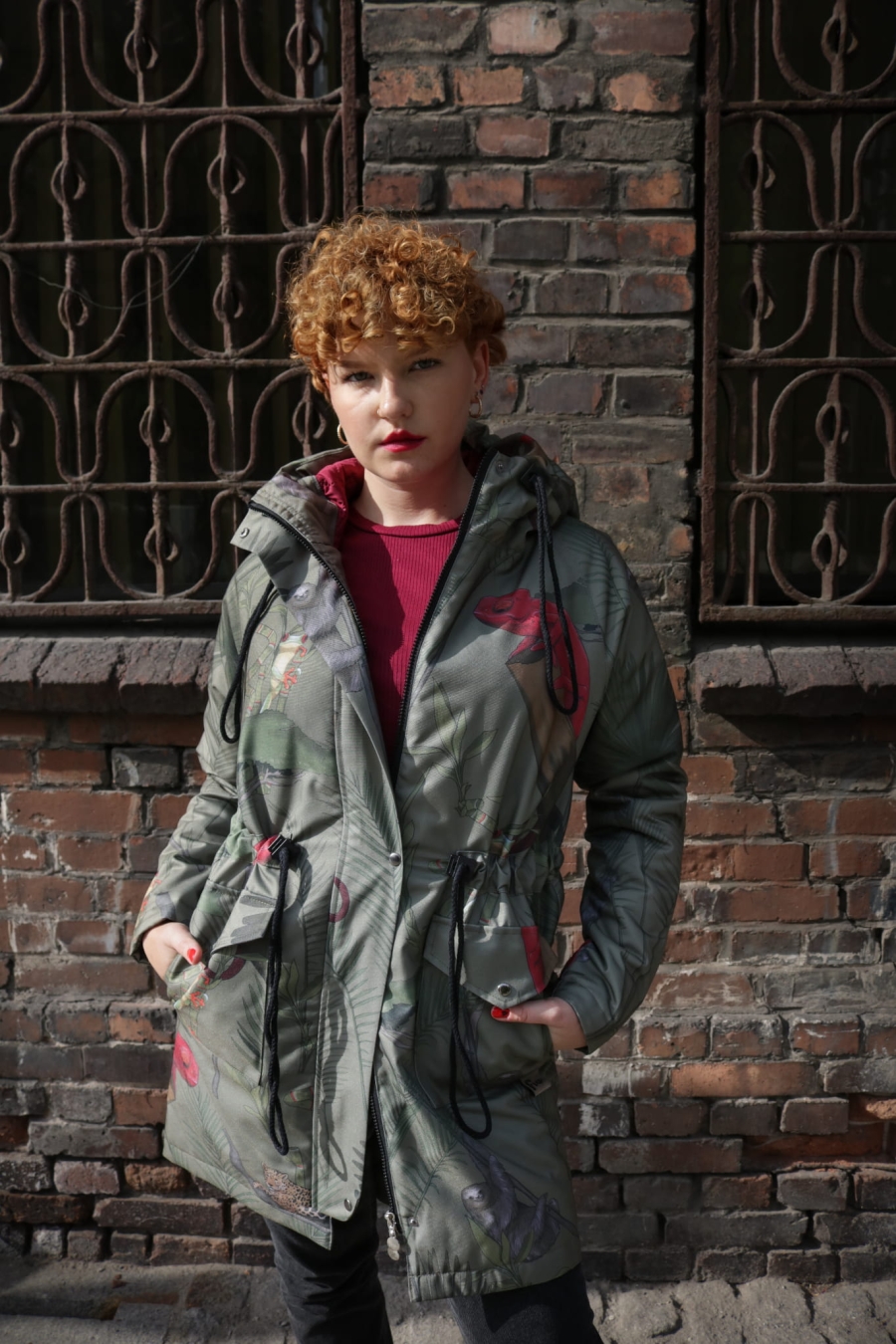 Kurtka zimowa parka – Afryka Khaki