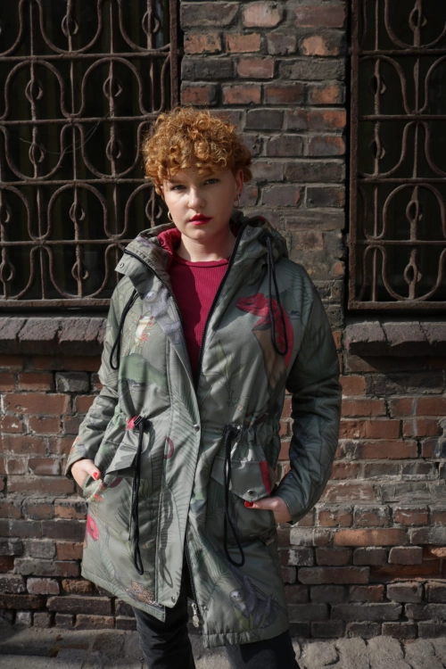 Kurtka zimowa parka – Afryka Khaki