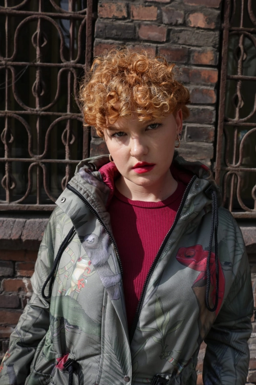 Kurtka zimowa parka – Afryka Khaki