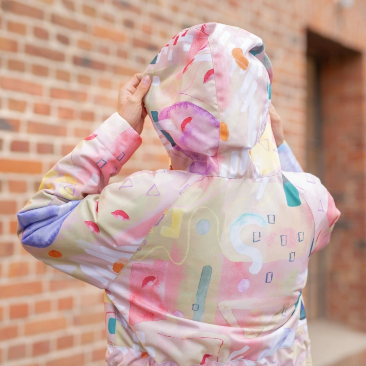 Kurtka parka zimowa - pastel