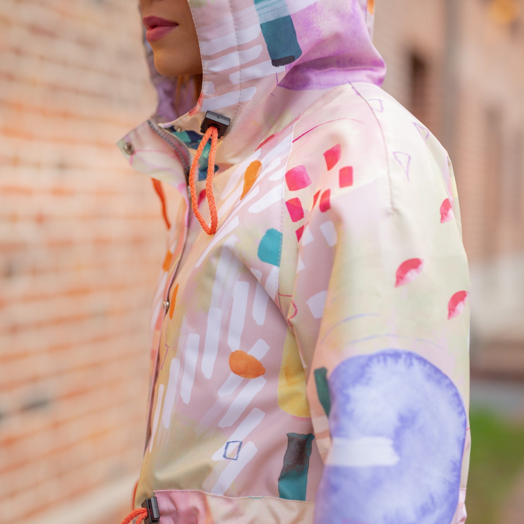 Kurtka parka zimowa - pastel