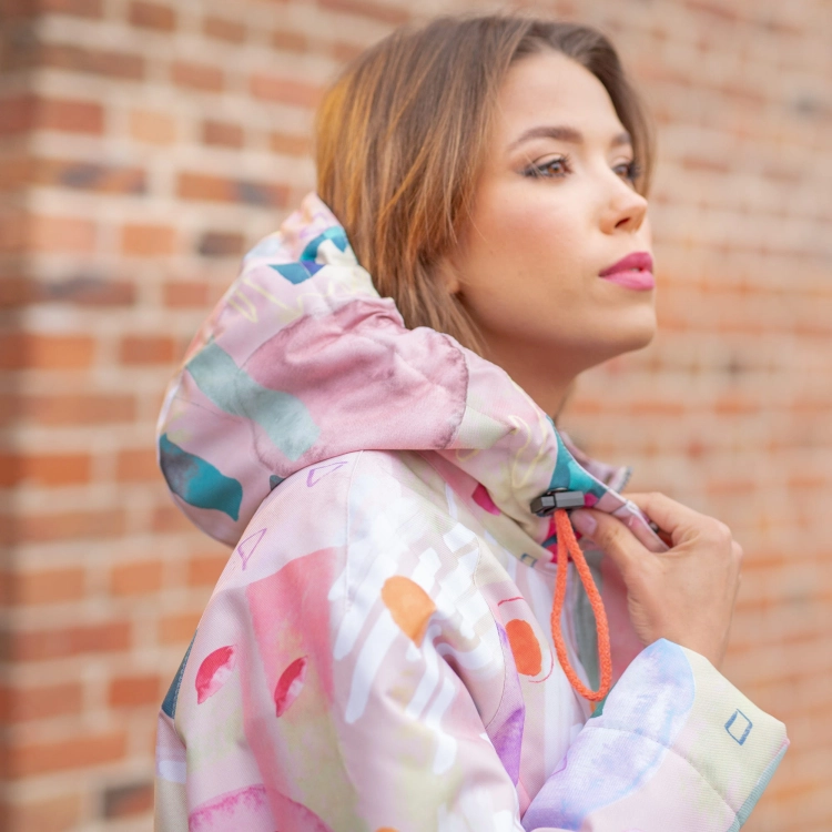 Kurtka parka zimowa - pastel