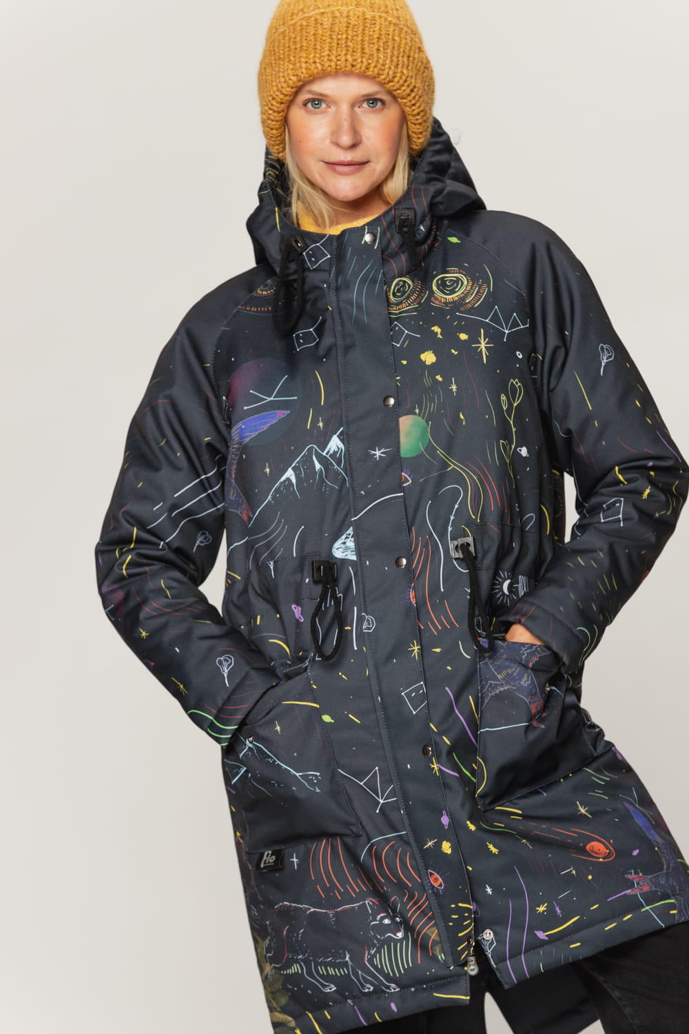 Kurtka parka zimowa - Galaxy