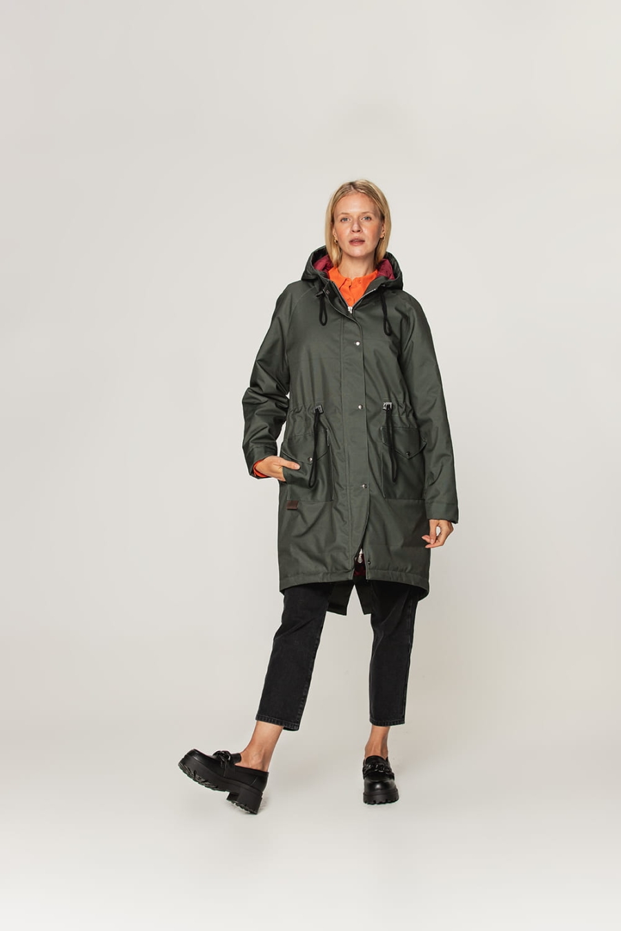 Kurtka parka zimowa - Verde