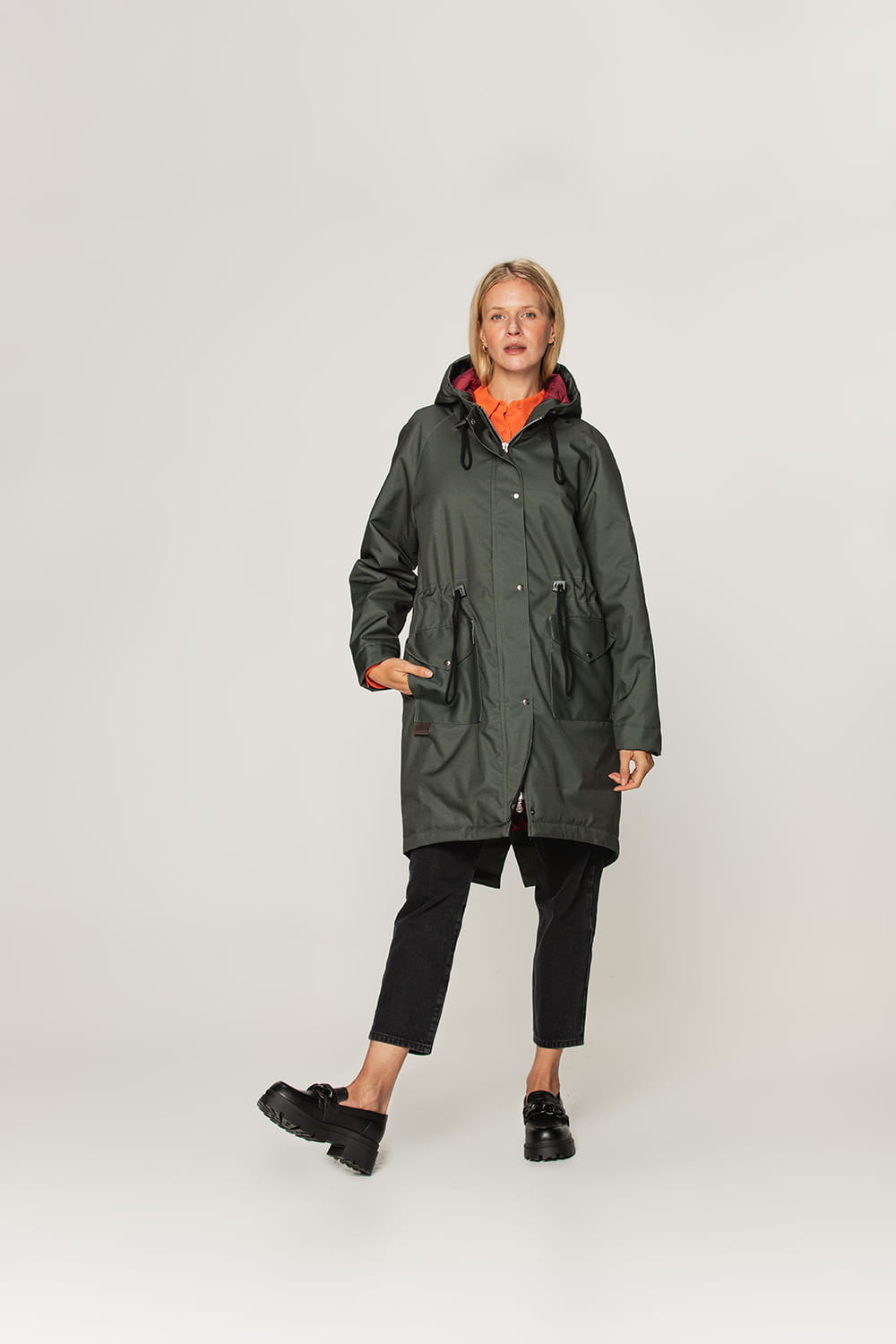 Kurtka parka zimowa - Verde