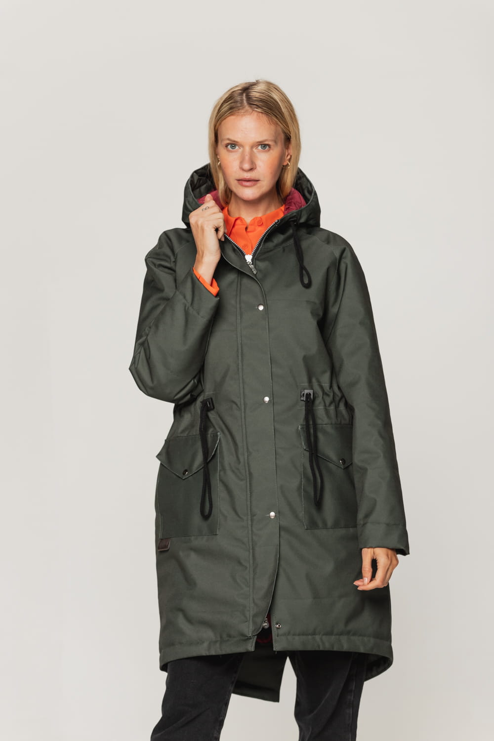 Kurtka parka zimowa - Verde