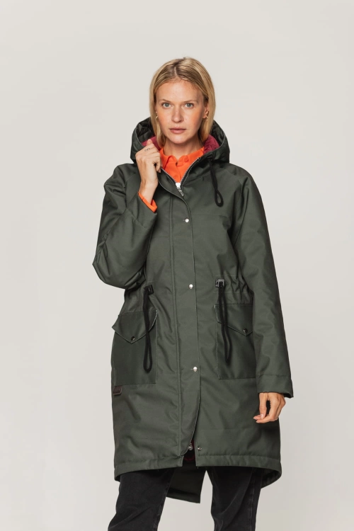 Kurtka parka zimowa - Verde