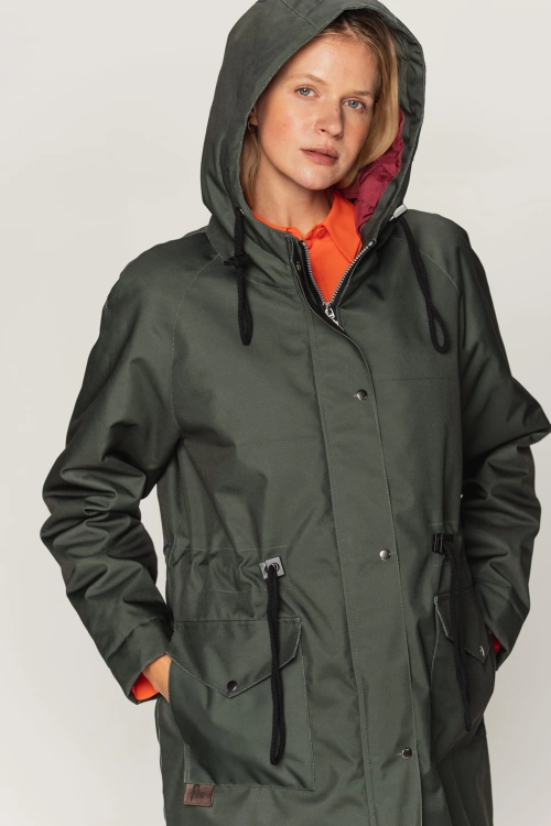 Kurtka parka zimowa - Verde