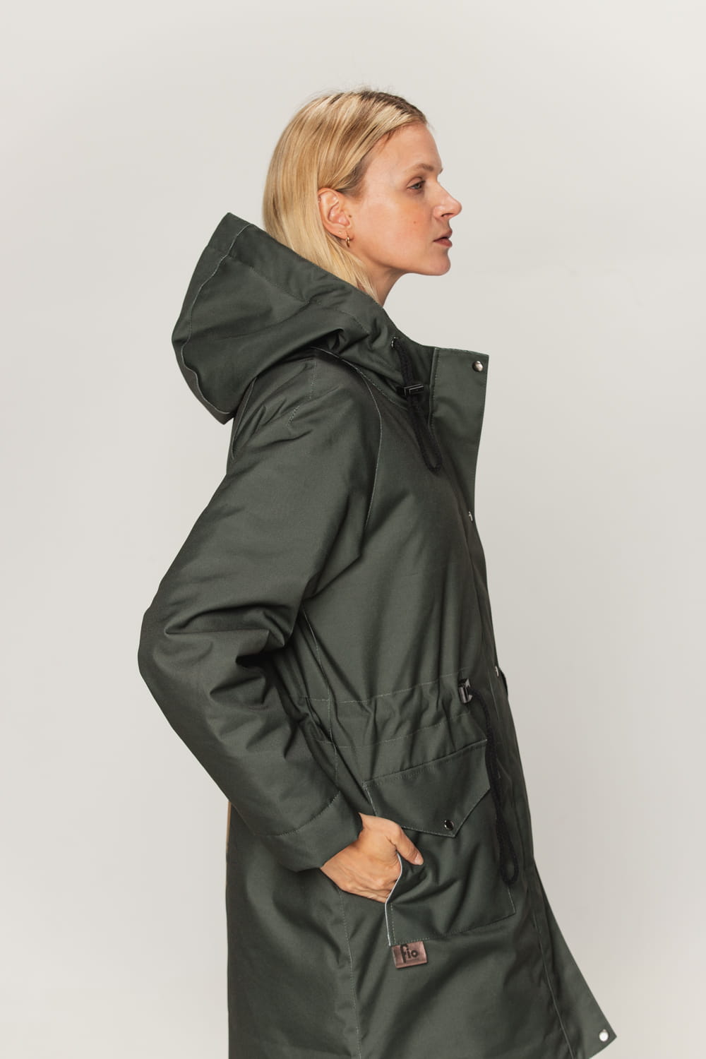 Kurtka parka zimowa - Verde