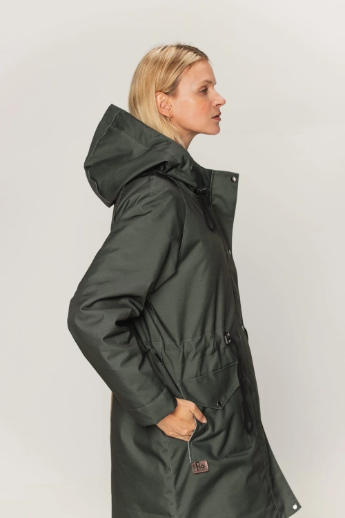 Kurtka parka zimowa - Verde