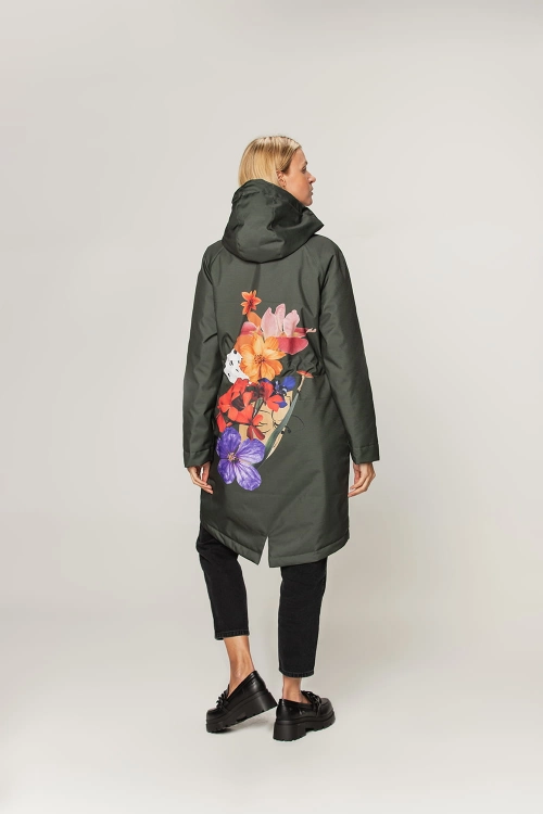 Kurtka parka zimowa - Verde