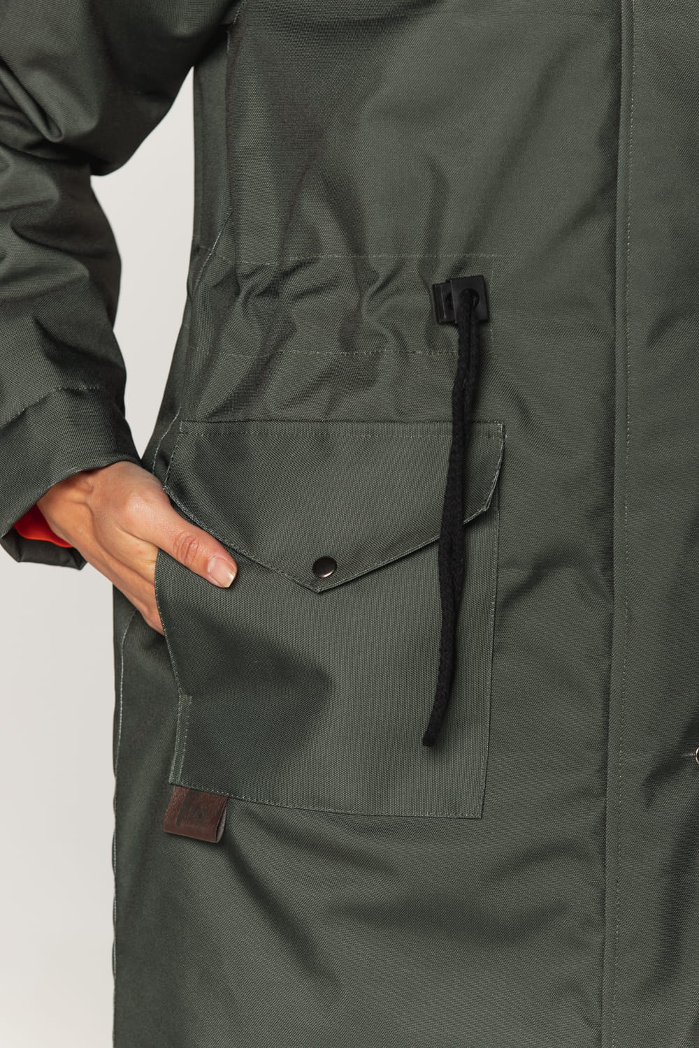 Kurtka parka zimowa - Verde