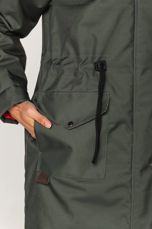 Kurtka parka zimowa - Verde