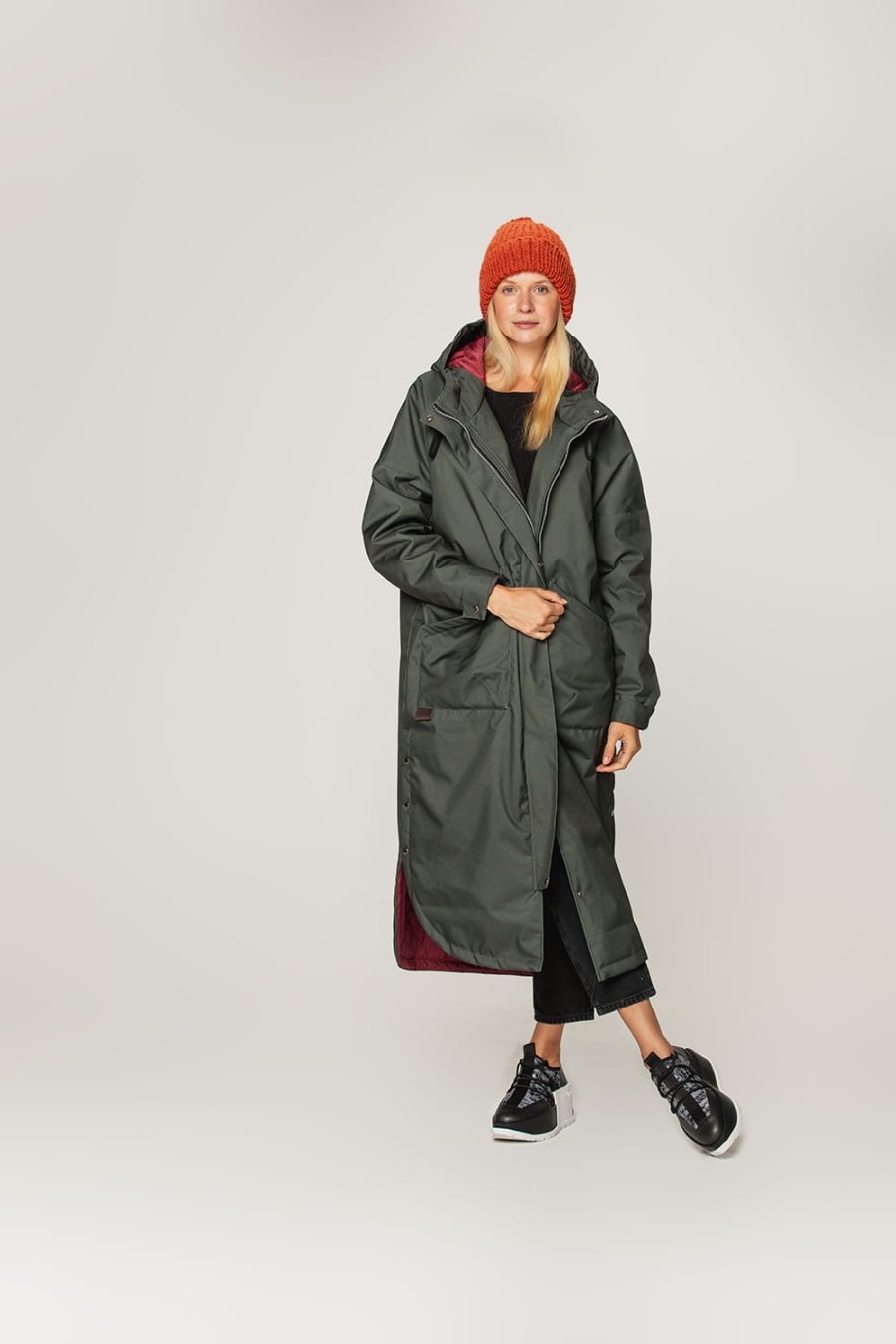 Peleryna Zimowa Long - Verde