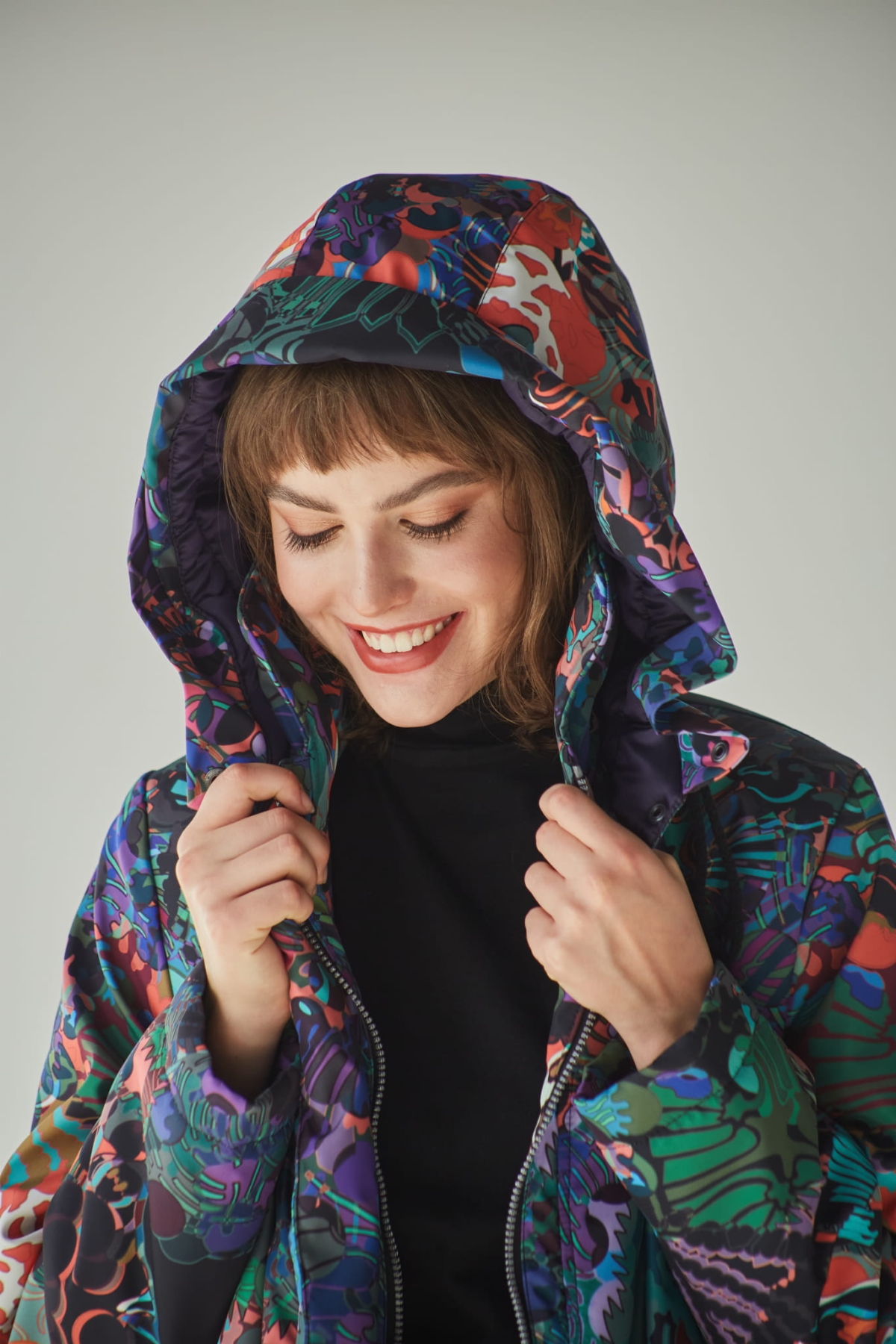 lekka kurtka damska Azurra na chłodne dni, ocieplina Thinsulate