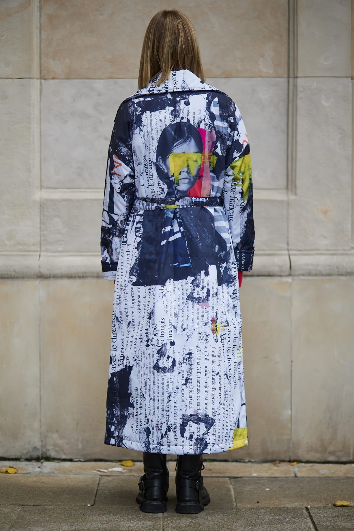 Płaszcz Vanita- Ortalion Kolaż