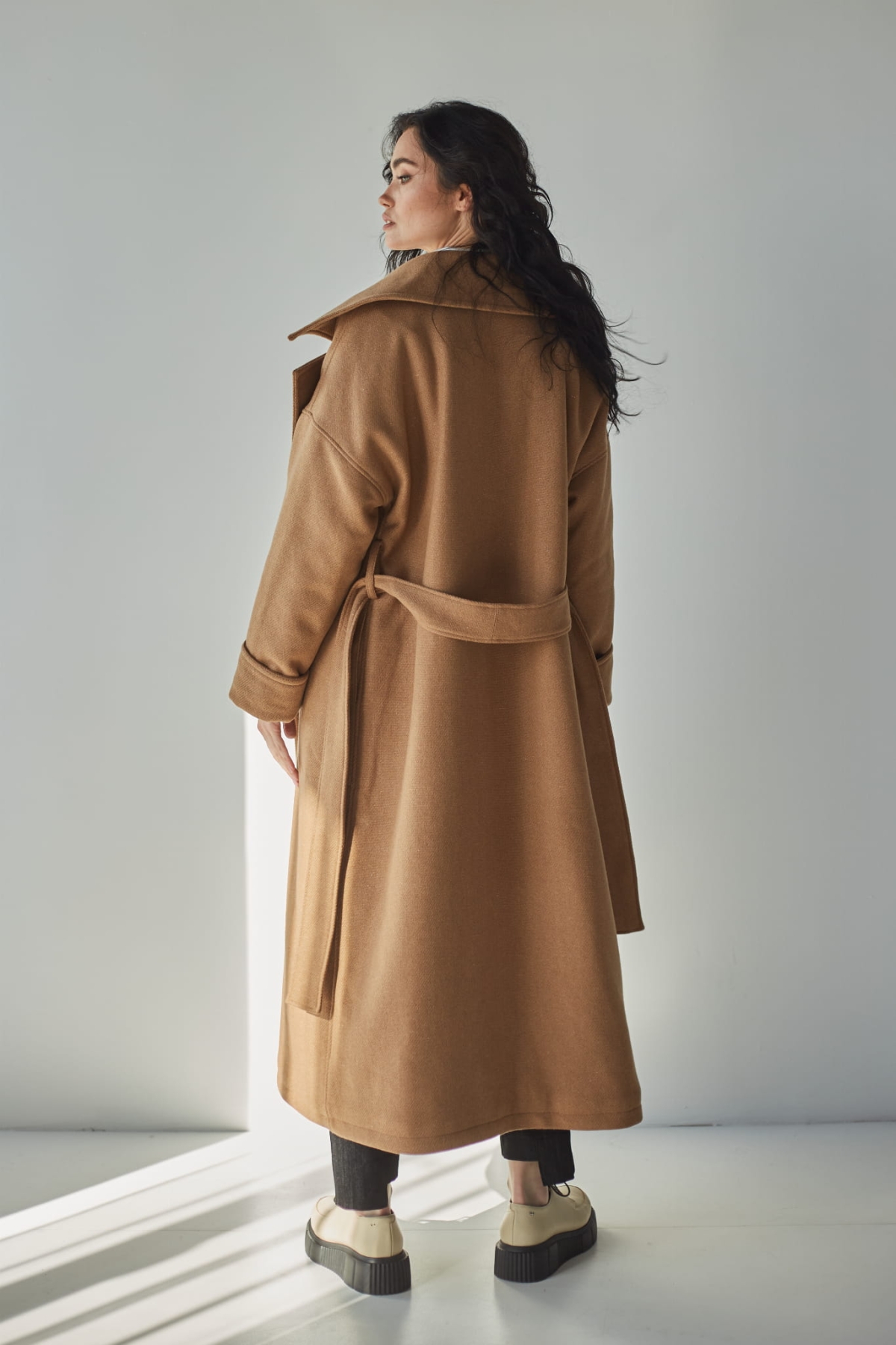 Płaszcz Wełniany Vanita- Camel