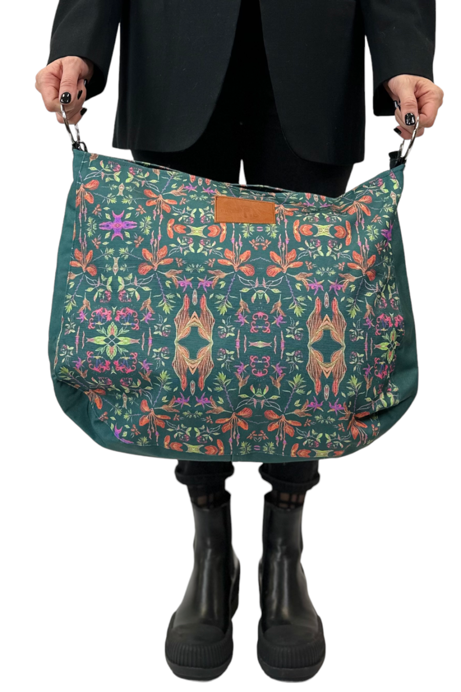 Torebka damska Hobo waterproof w kolorze zielonym - Kalejdoskop
