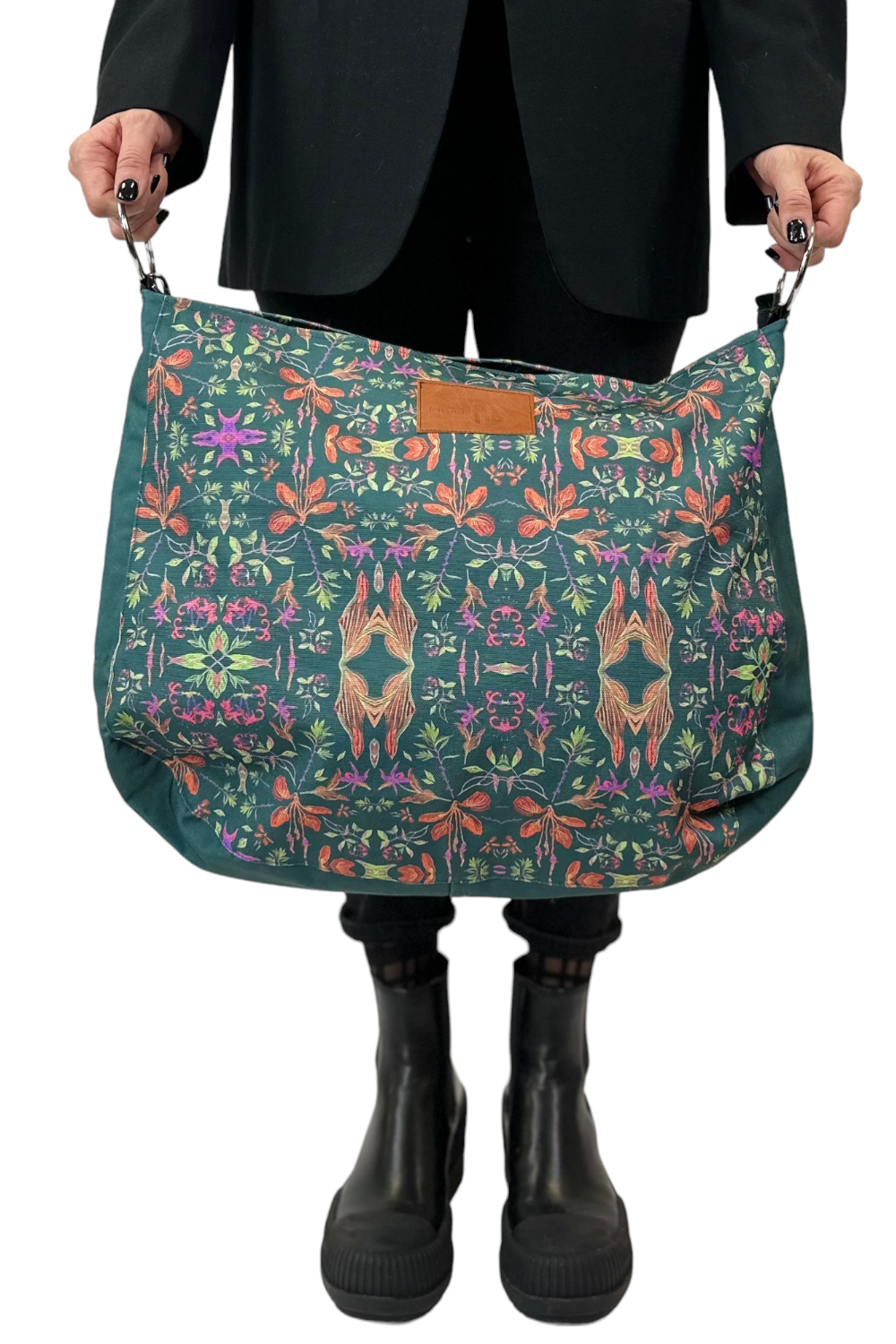 Torebka damska Hobo waterproof w kolorze zielonym - Kalejdoskop