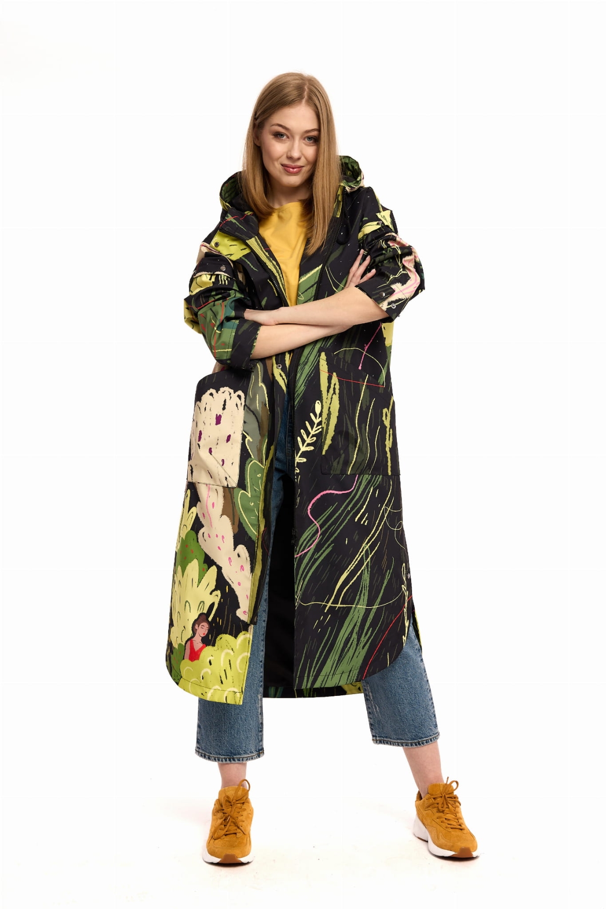 Płaszcz Hybrid- Innowacyjny Design z Odpinanymi Rękawami