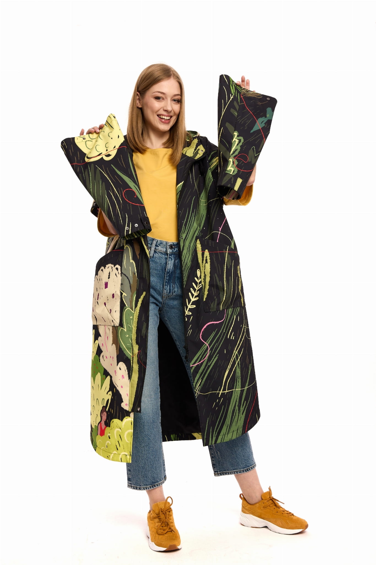 Płaszcz Hybrid- Innowacyjny Design z Odpinanymi Rękawami