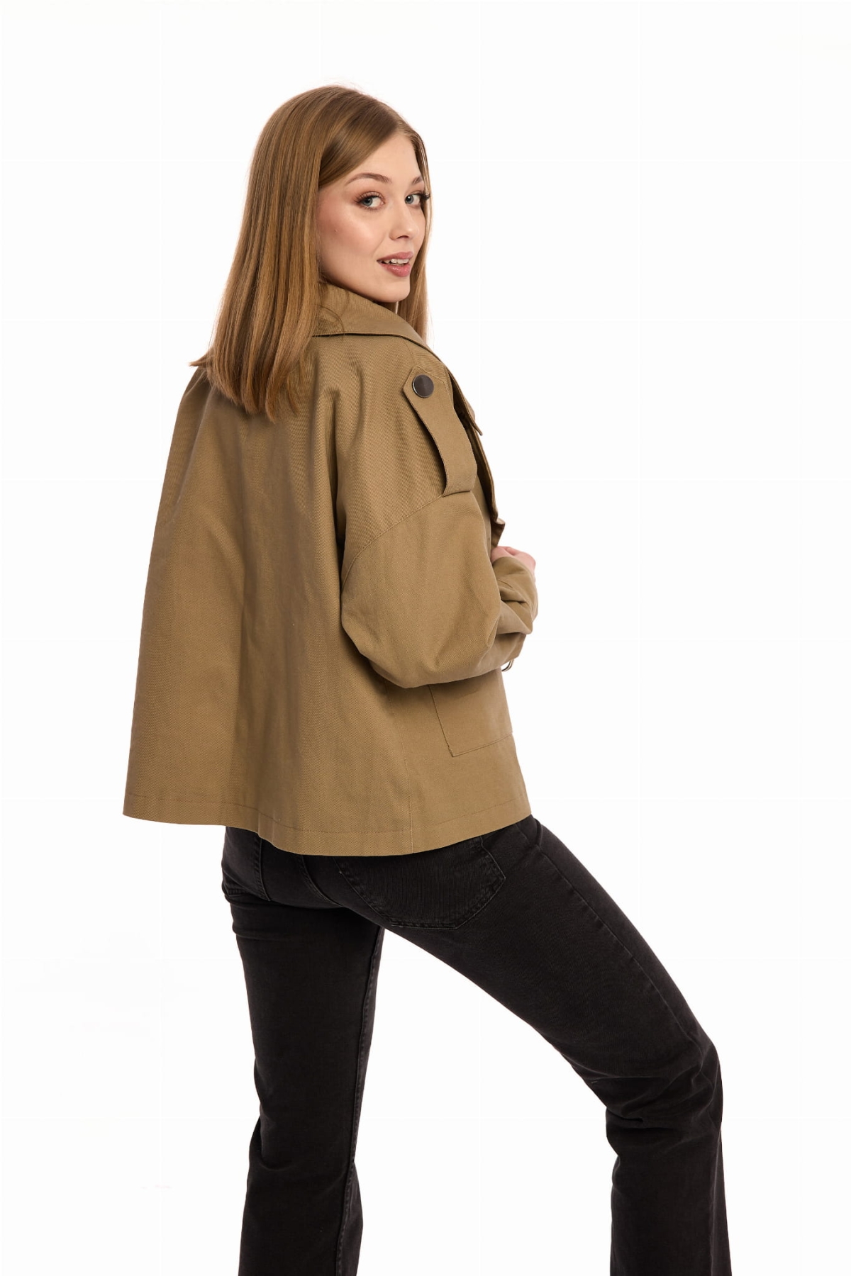 Kurtka Damska "Vanita beige " - Casualowa Elegancja od Pracowni Fio