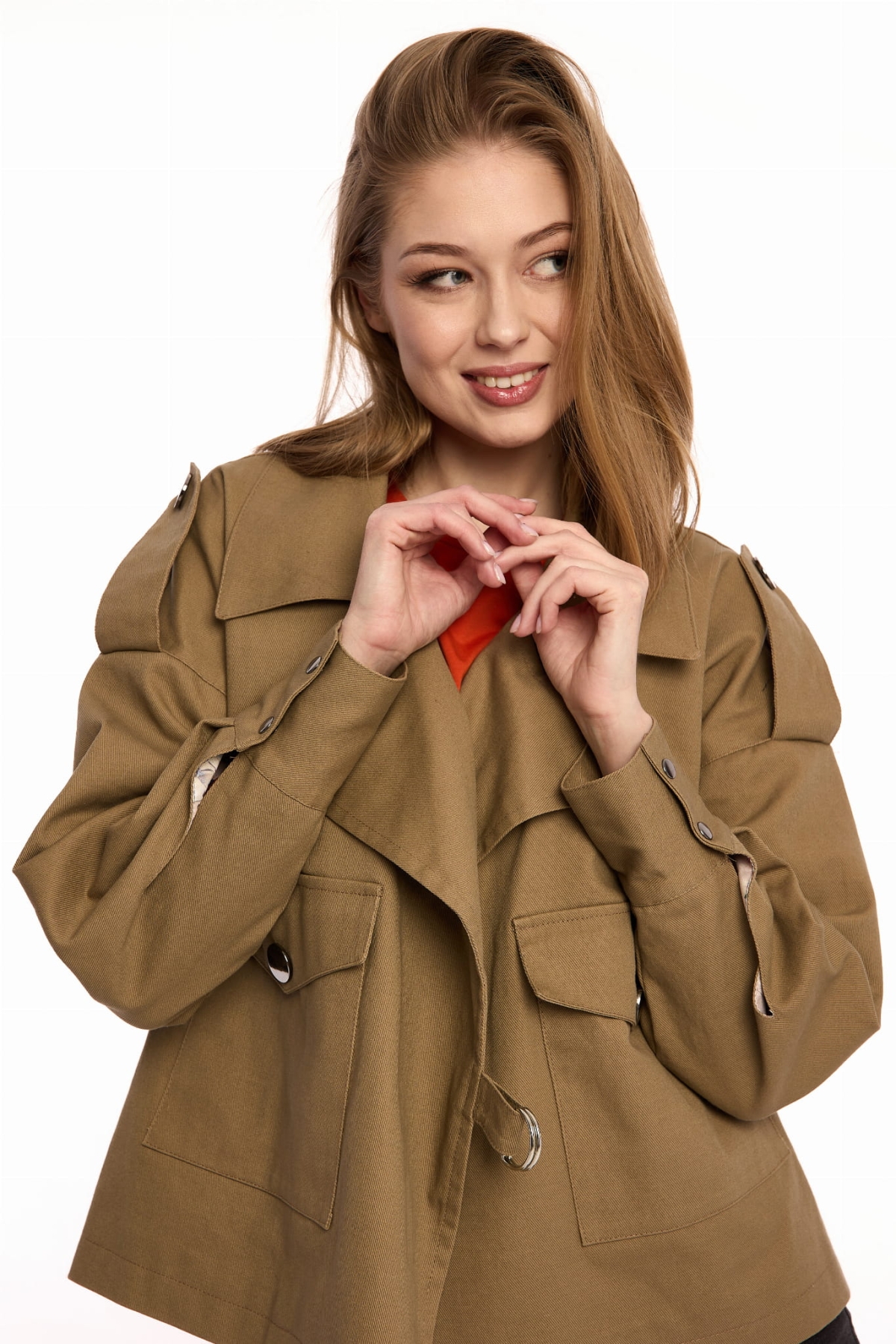 Kurtka Damska "Vanita beige " - Casualowa Elegancja od Pracowni Fio