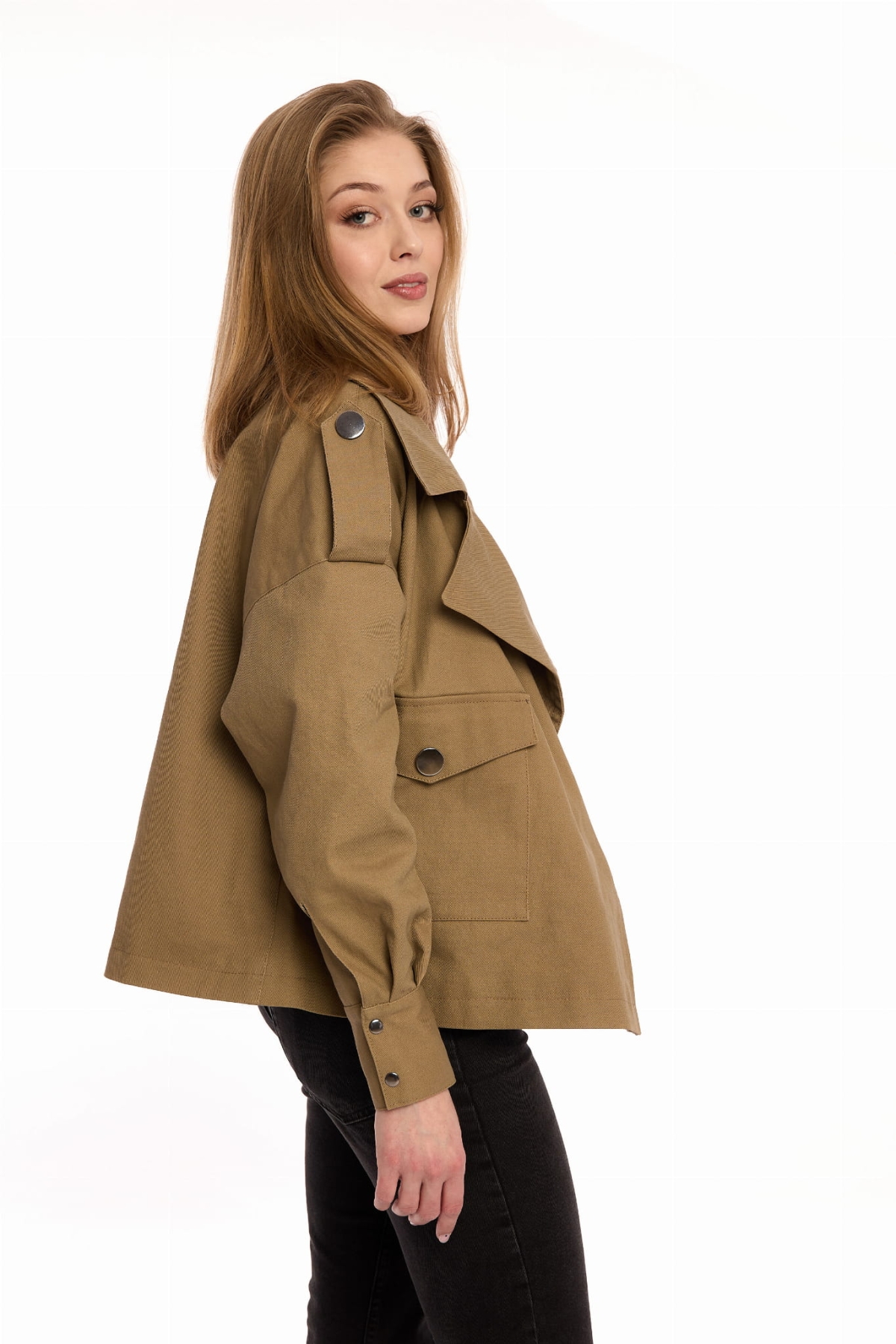 Kurtka Damska "Vanita beige " - Casualowa Elegancja od Pracowni Fio