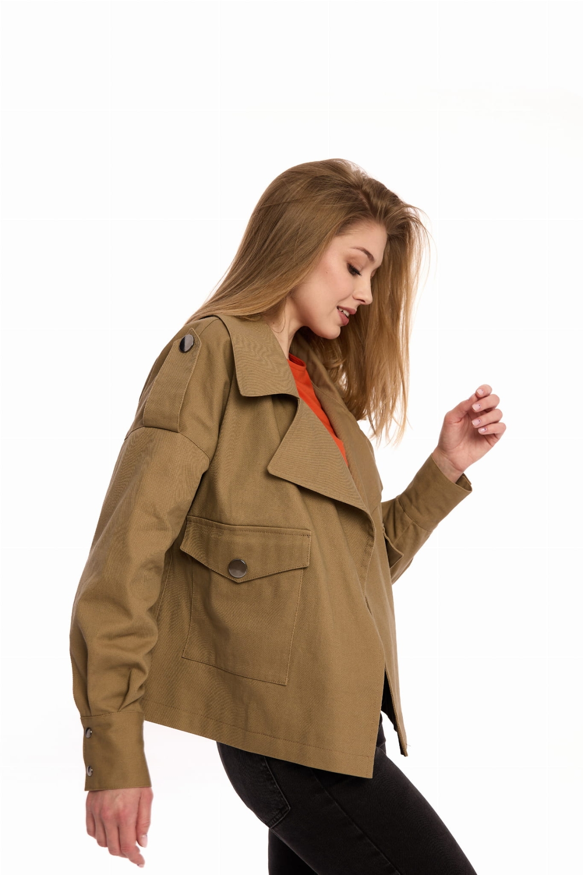 Kurtka Damska "Vanita beige " - Casualowa Elegancja od Pracowni Fio